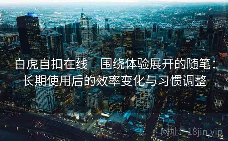 白虎自扣在线｜围绕体验展开的随笔：长期使用后的效率变化与习惯调整