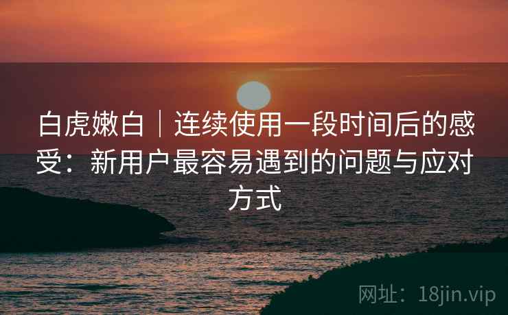 白虎嫩白|连续使用一段时间后的感受:新用户最容易遇到的问题与应对方式