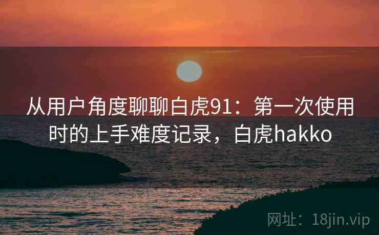 从用户角度聊聊白虎91:第一次使用时的上手难度记录,白虎hakko