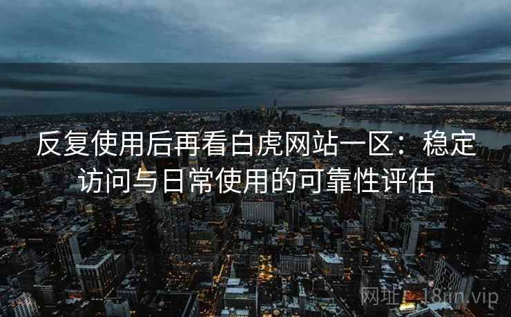 反复使用后再看白虎网站一区:稳定访问与日常使用的可靠性评估