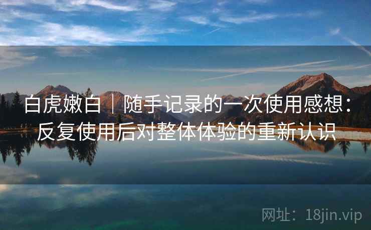 白虎嫩白|随手记录的一次使用感想:反复使用后对整体体验的重新认识