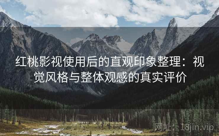 红桃影视使用后的直观印象整理：视觉风格与整体观感的真实评价