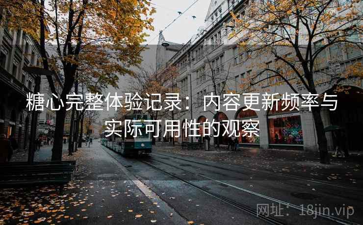糖心完整体验记录:内容更新频率与实际可用性的观察