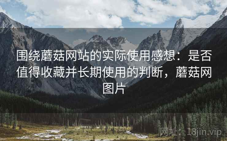 围绕蘑菇网站的实际使用感想:是否值得收藏并长期使用的判断,蘑菇网图片
