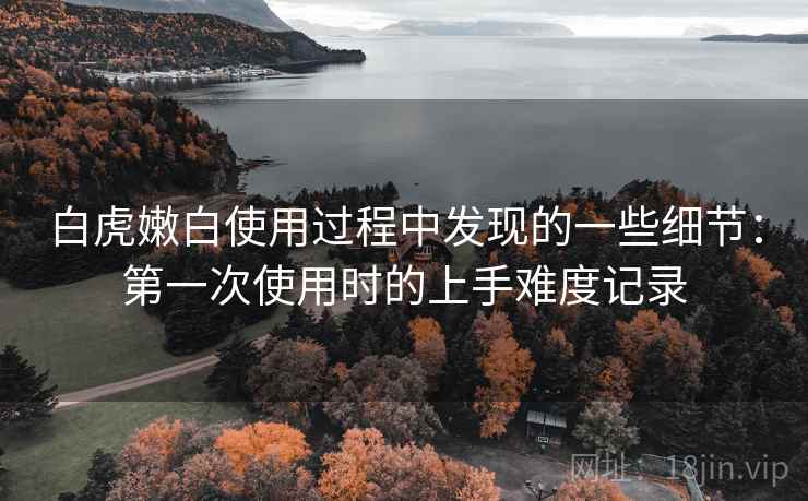 白虎嫩白使用过程中发现的一些细节：第一次使用时的上手难度记录
