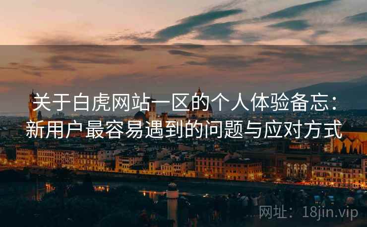 关于白虎网站一区的个人体验备忘：新用户最容易遇到的问题与应对方式