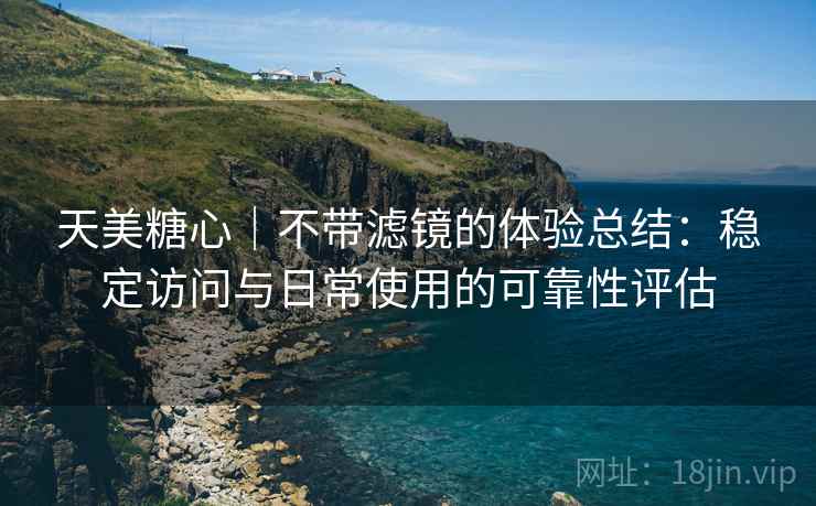 天美糖心|不带滤镜的体验总结:稳定访问与日常使用的可靠性评估