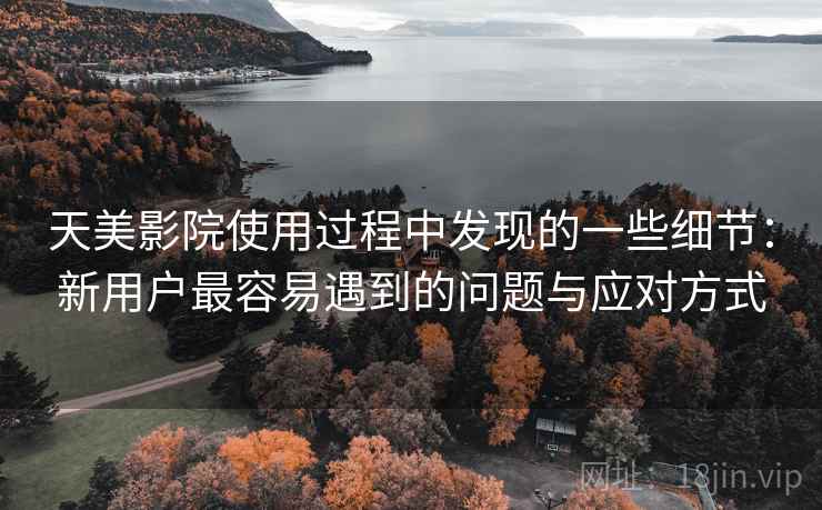天美影院使用过程中发现的一些细节：新用户最容易遇到的问题与应对方式